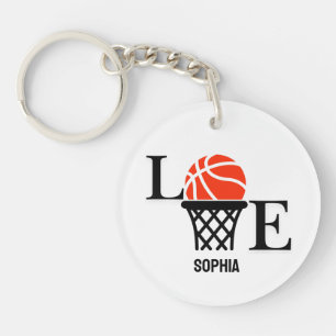 Basketballspielerin Mädchen, Basketball Mädchen Ge Schlüsselanhänger