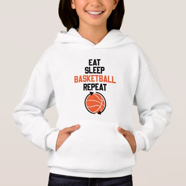 Basketballsport essen Hoodie (Vorderseite)