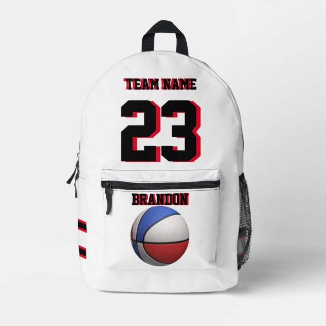 Basketballsport mit Rucksack-Kinder Bedruckter Rucksack (Vorderseite)