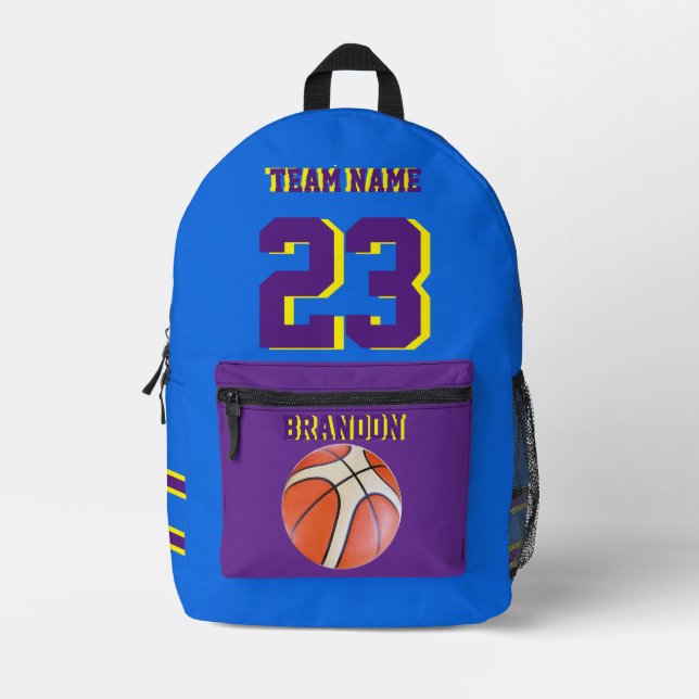 Basketballsport mit Rucksack Kinder Senior Night 1 (Vorderseite)