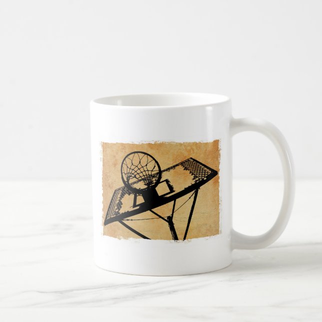 Basketballsport Pop Art Kaffeetasse (Rechts)