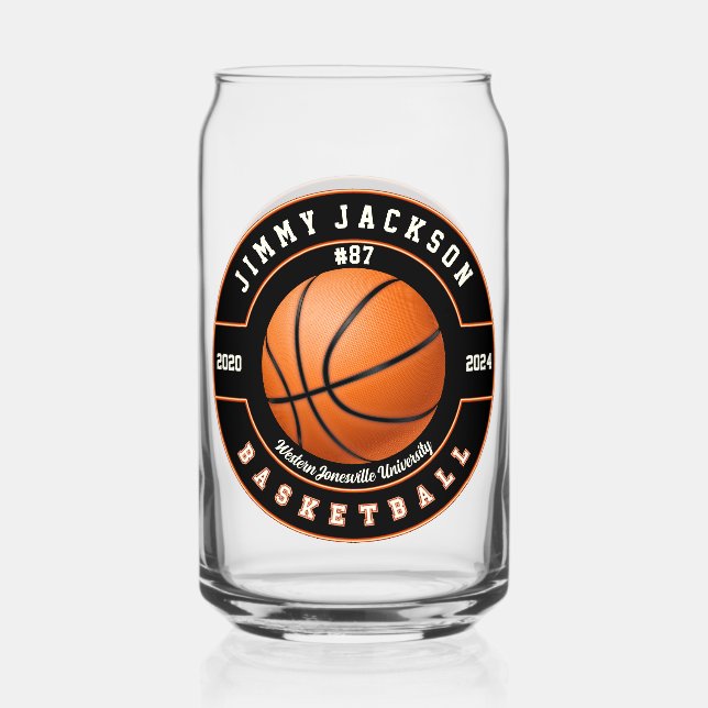 Basketballsportbier kann Trinkbehälter glänzen Dosenglas (Vorderseite)
