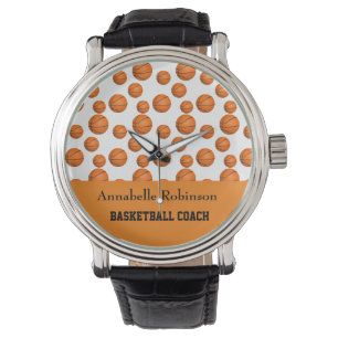 Basketballsportorange Armbanduhr