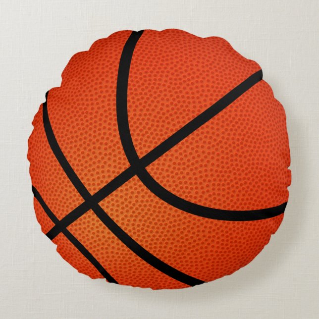Basketballsportspass Rundes Kissen (Vorderseite)