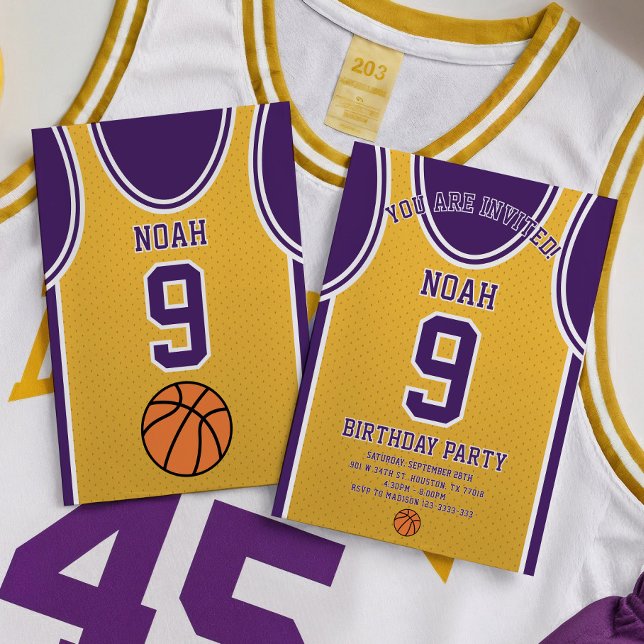 Basketballteam Einladung zum Geburtstag (Von Creator hochgeladen)