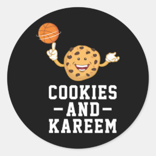 Basketballteam für Männer Frauen - Cookies und Kar Runder Aufkleber