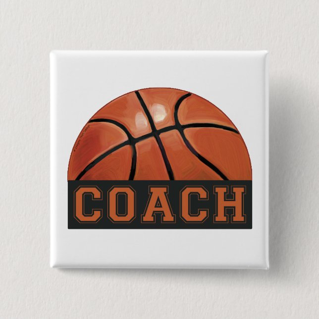 Basketballtrainer Button (Vorderseite)