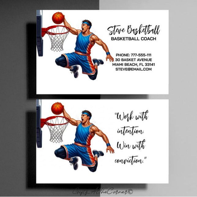Basketballtrainer Coach Visitenkarte (Von Creator hochgeladen)