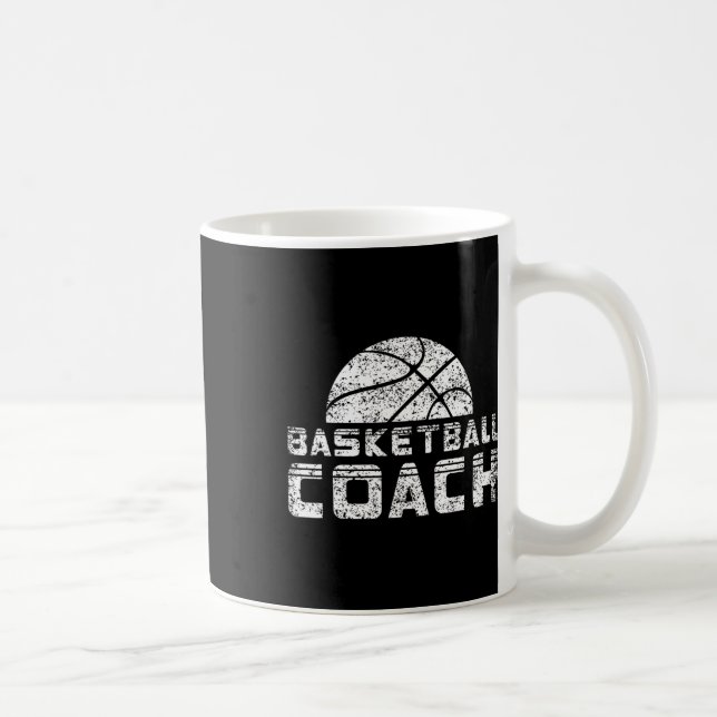 Basketballtrainer Coache Basketballer Trainer Kaffeetasse (Rechts)