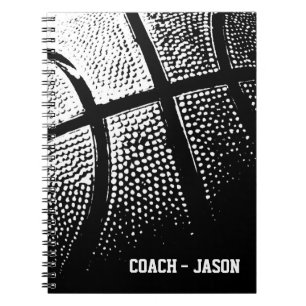Basketballtrainer-Notizbuchzeitschrift   Notizblock