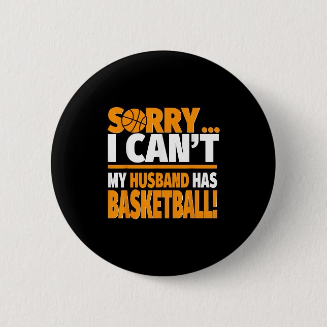 Basketballtrainer oder Ehefrau-Shirt des Spielers  Button (Vorderseite)