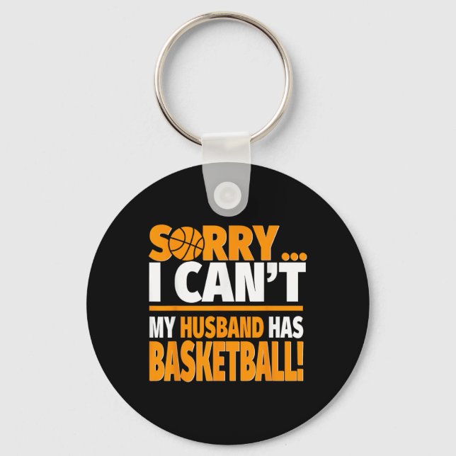 Basketballtrainer oder Ehefrau-Shirt des Spielers  Schlüsselanhänger (Vorderseite)
