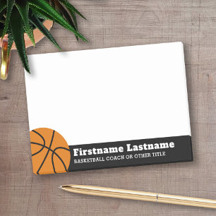 Basketballtrainer oder Lehrer für physische Bildu Post-it Klebezettel