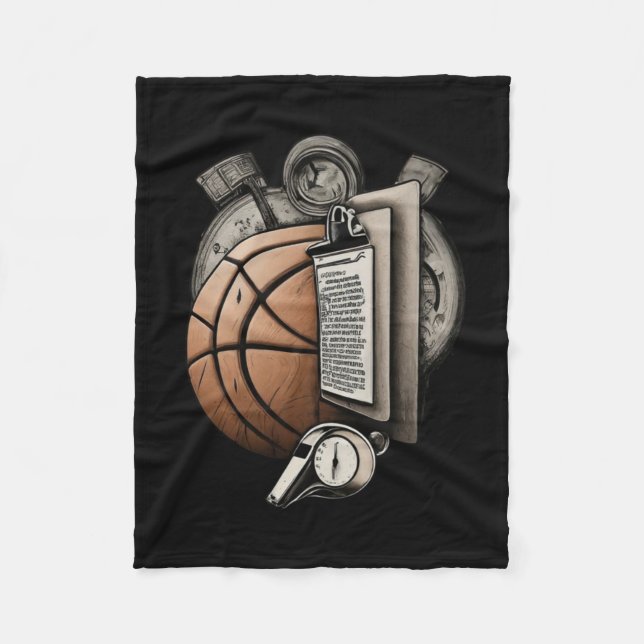 Basketballtrainer - S Fleecedecke (Vorderseite)