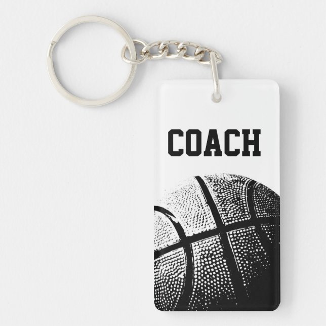 Basketballtrainer-Schlüsselanhänger Schlüsselanhänger (Vorderseite)