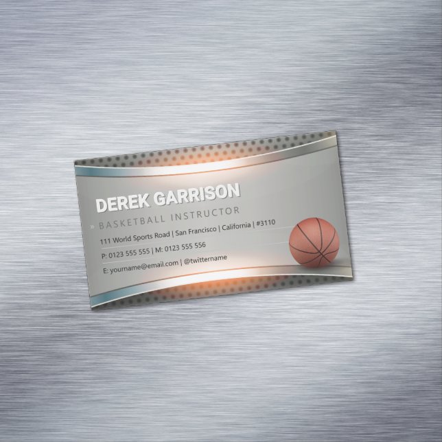 Basketballtrainer | Sport Magnetische Visitenkarte (Beispiel)