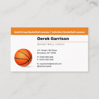 Basketballtrainer | Sport Trainer Visitenkarte
