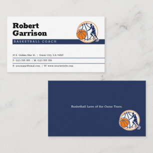 Basketballtrainer Sport Visitenkarte