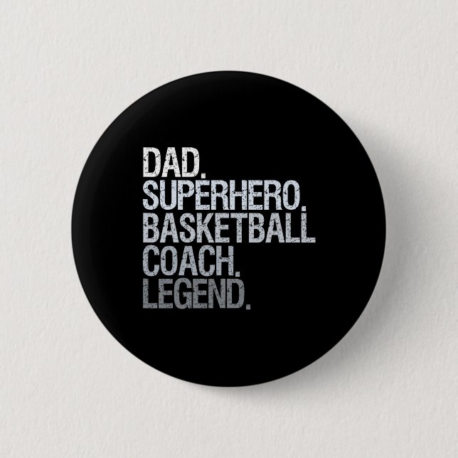 Basketballtrainer Vater 1 Button (Vorderseite)