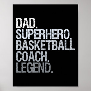Basketballtrainer Vater 1 Poster