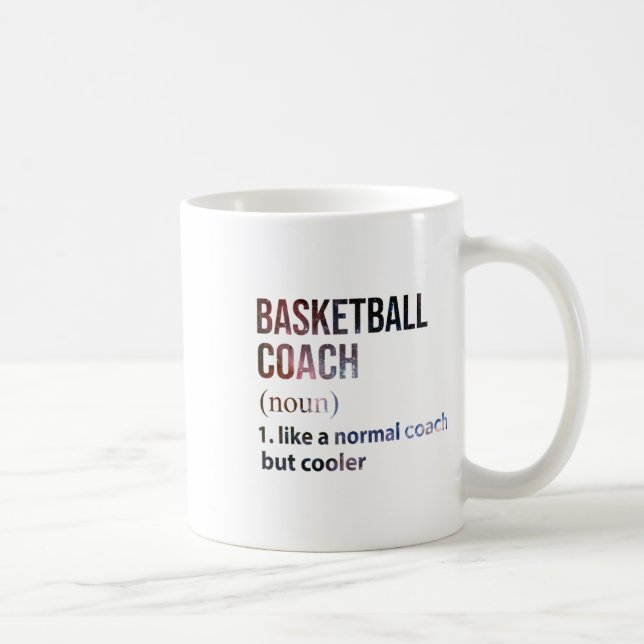 Basketballtrainer wie ein normaler Trainer, aber C Kaffeetasse (Rechts)