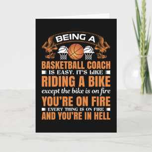 Basketballtrainer zu sein ist einfach karte