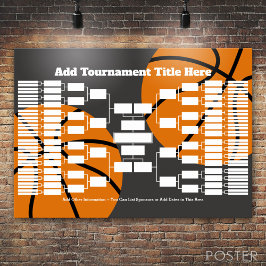 Basketballturnier - 64 Mannschaften Poster