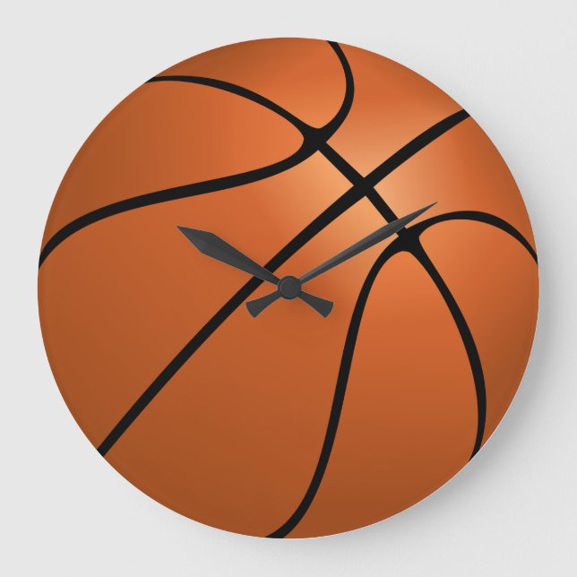 Basketballuhr Große Wanduhr (Vorderseite)