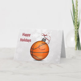 Basketballverzierung Feiertage Grüße Feiertagskarte