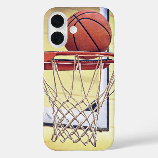 Basketballwertung iPhone 16 Hülle (Rückseite)