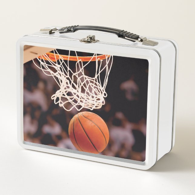 Basketballwertung Metall Brotdose (Vorderseite)