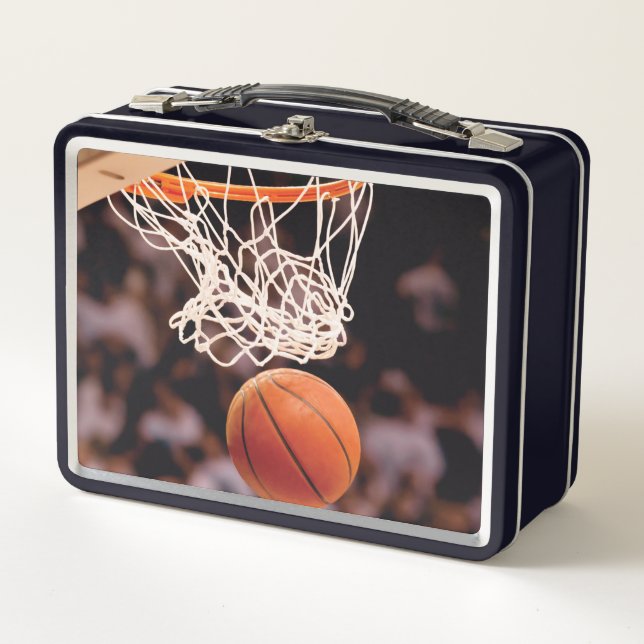 Basketballwertung Metall Brotdose (Vorderseite)