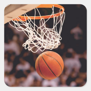 Basketballwertung Quadratischer Aufkleber