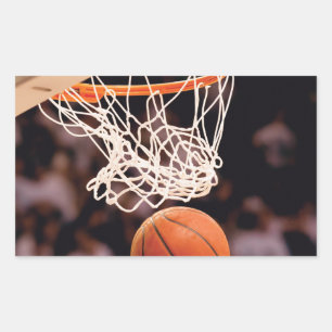 Basketballwertung Rechteckiger Aufkleber