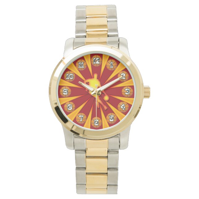 Basketballzeit Armbanduhr (Vorderseite)