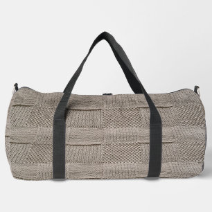 Basketweave Patchwork Strick von Shirley Taylor Duffle Bag