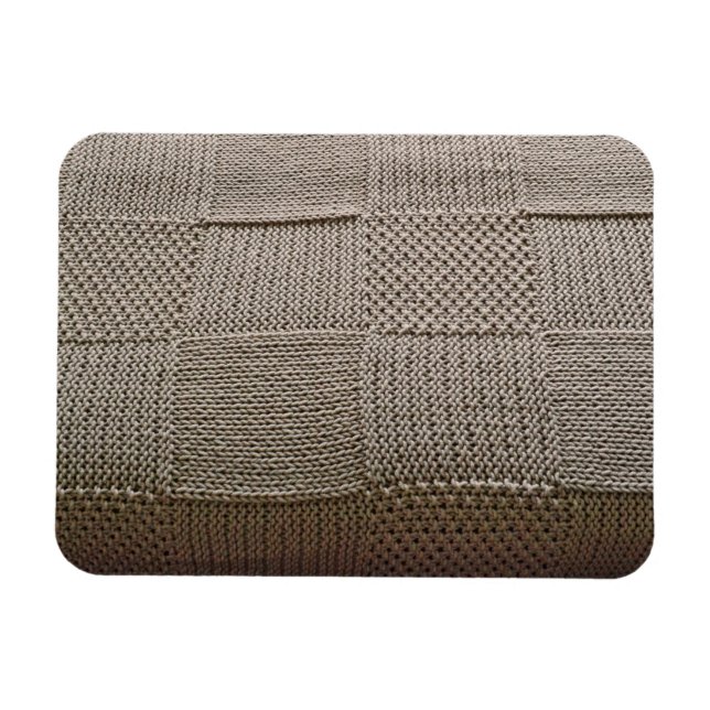 Basketweave Patchwork Strick von Shirley Taylor Magnet (Horizontal)