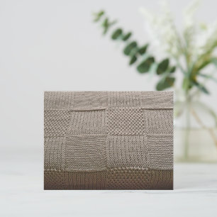 Basketweave Patchwork Strick von Shirley Taylor Postkarte