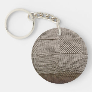 Basketweave Patchwork Strick von Shirley Taylor Schlüsselanhänger