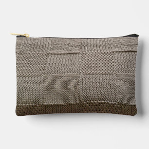 Basketweave Patchwork Strick von Shirley Taylor Zubehörtasche