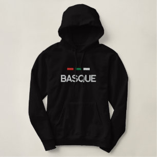 Baskische Flagge Bestickter Hoodie