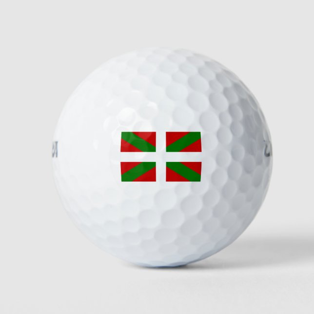 baskische Flagge Golfball (Vorderseite)