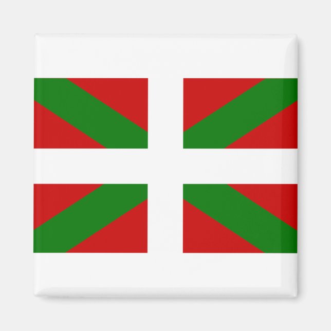 baskische Flagge Magnet (Vorne)