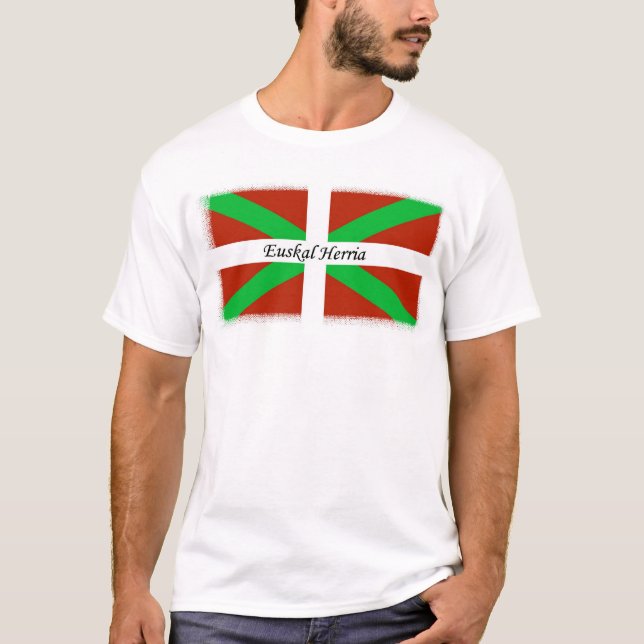 Baskische Flagge mit Euskal Herria Shirt (Vorderseite)