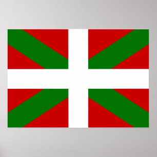 Baskische Flagge Poster