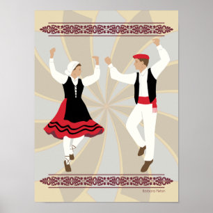 Baskische Tänzer Poster