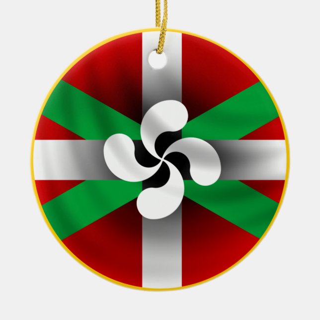 Baskische Verzierung Keramikornament (Vorne)