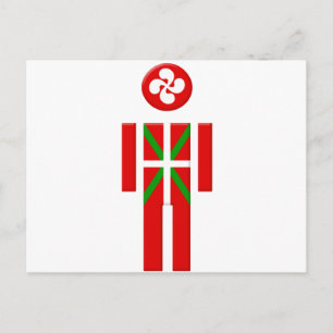 Baskischer Junge, Euskadi Postkarte