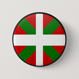Baskischer Qualität Flaggen-Kreis Button