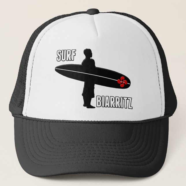 Baskischer Surfer Biarritz Truckerkappe (Vorderseite)